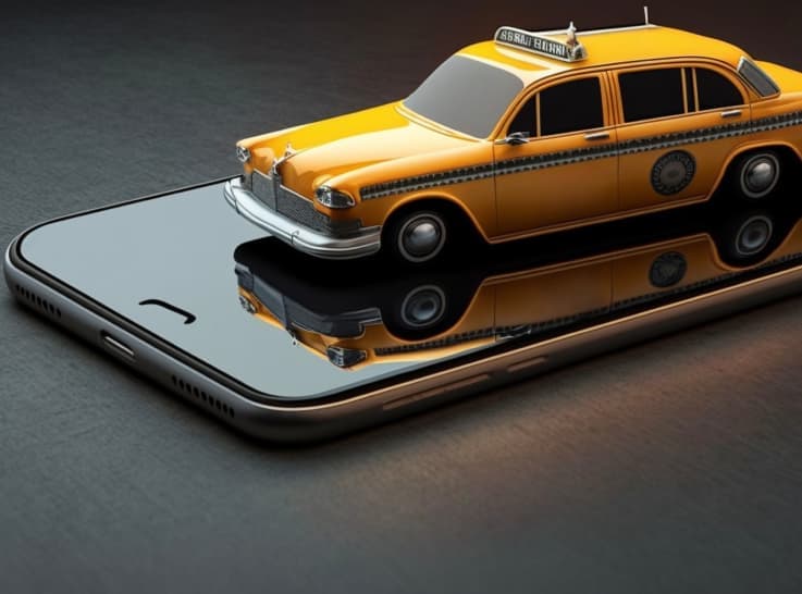 Decorative shape accent for Marathon NY Taxi and car Service section background