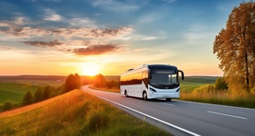 Marathon NY motorcoach bus for 30 to 56 passengers, long trips and big groups